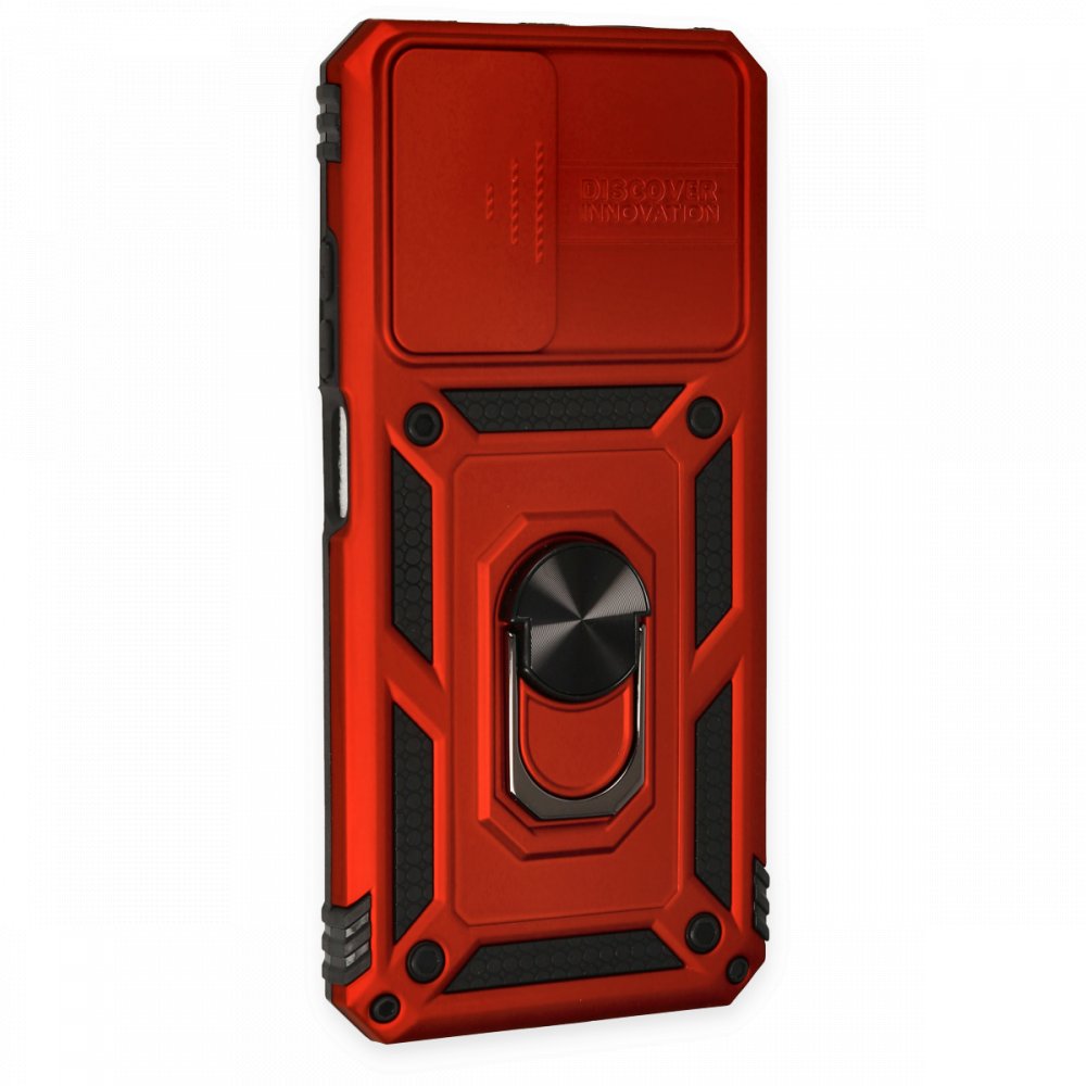 Redmi Note 11 Kılıf Pars Lens Yüzüklü Silikon - Kırmızı Redmi Note 11 Kılıf Pars Lens Yüzüklü Silikon - Kırmızı