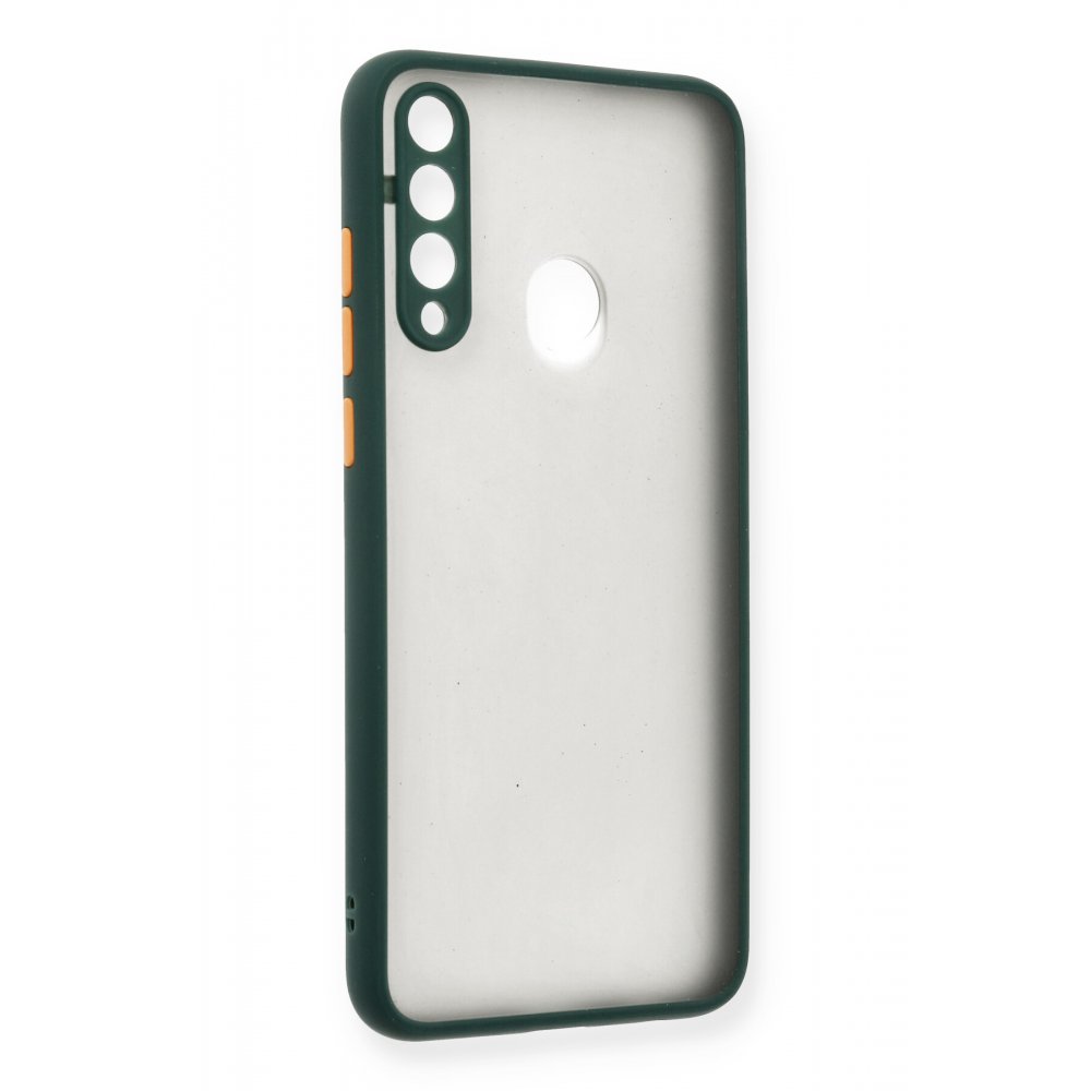 Huawei Y6P Kılıf Montreal Silikon Kapak - Yeşil  Huawei Y6P Kılıf Montreal Silikon Kapak - Yeşil
