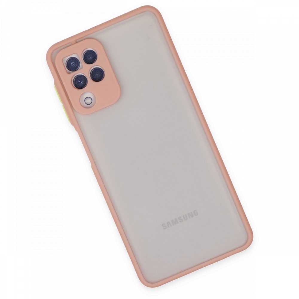 Samsung Galaxy M22 Kılıf Montreal Silikon Kapak - Pembe