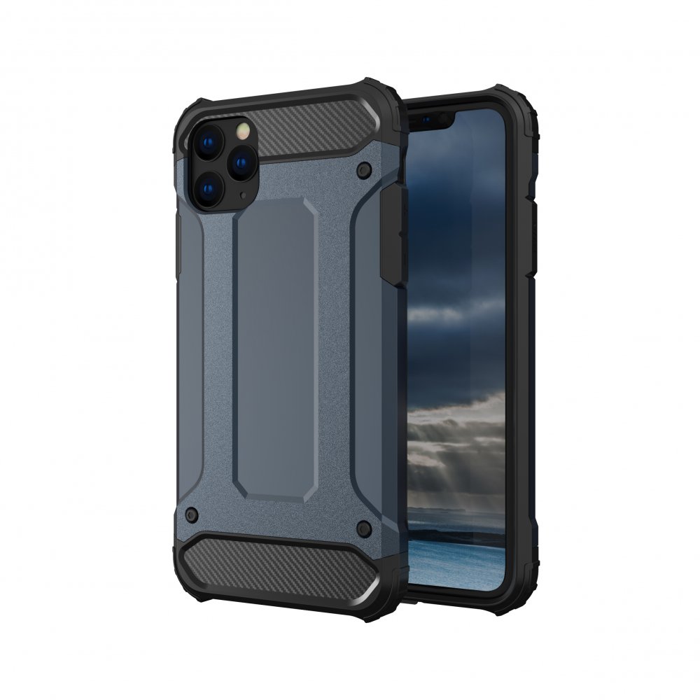 iPhone 11 Pro Max Kılıf Tank Silikon Kapak - Lacivert iPhone 11 Pro Max Kılıf Tank Silikon Kapak - Lacivert