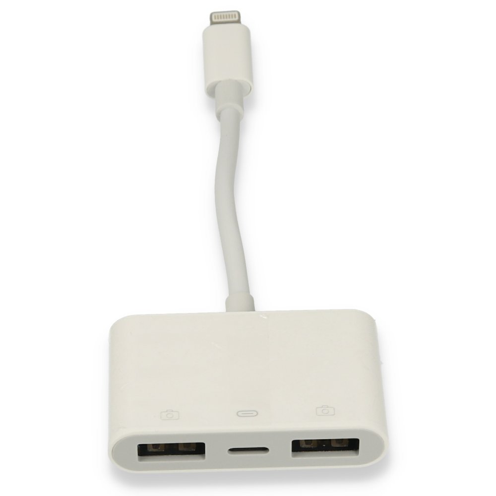  APR23 Iphone Otg 3in1 - Beyaz