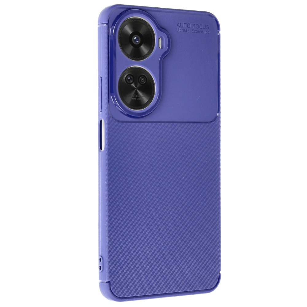 Huawei Nova 12 SE Kılıf Auto Focus Karbon Kapak - Lacivert Huawei Nova 12 SE Kılıf Auto Focus Karbon Kapak - Lacivert