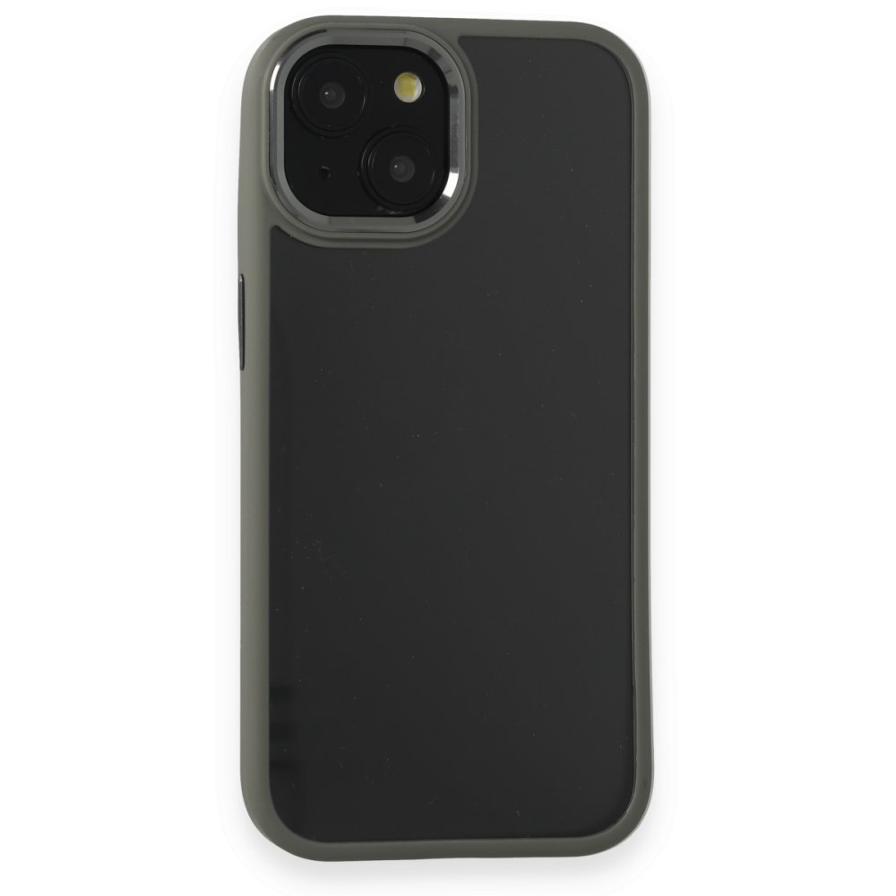  iPhone 15 Kılıf Power Silikon - Gri