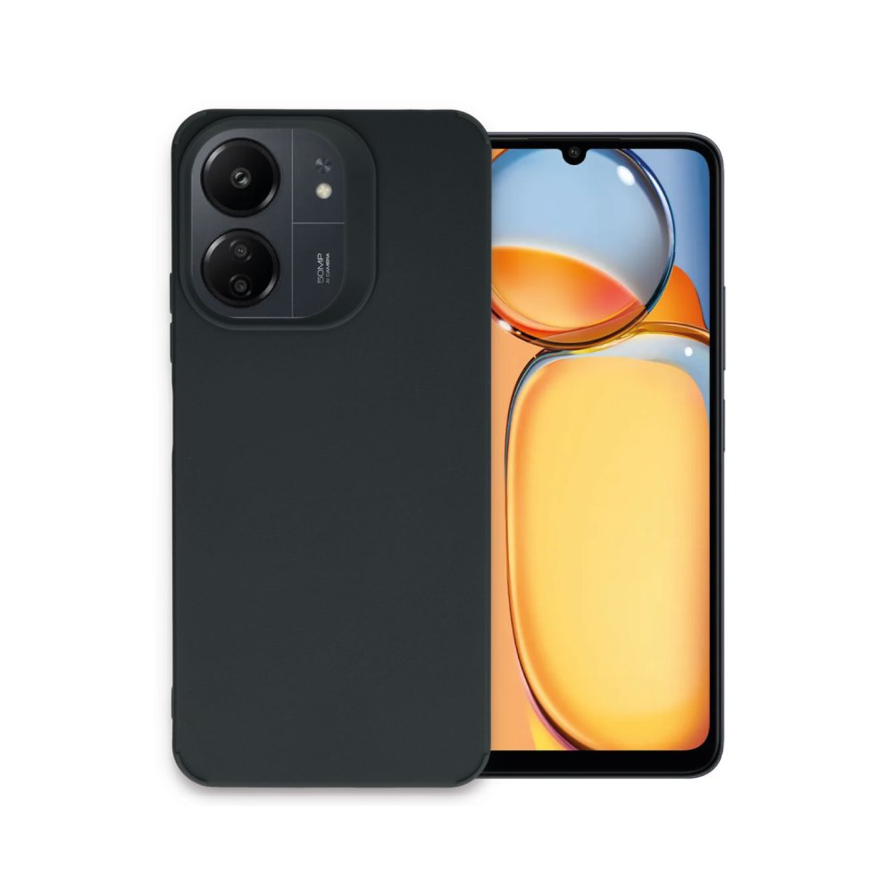 Redmi 13C Kılıf Petro Silikon - Siyah Redmi 13C Kılıf Petro Silikon - Siyah