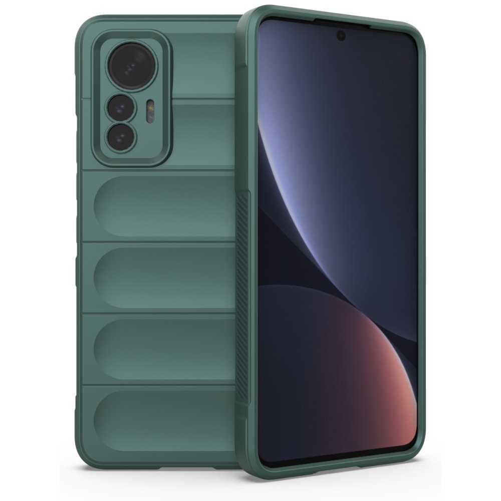  Xiaomi Mi 12 Lite Kılıf Optimum Silikon - Koyu Yeşil