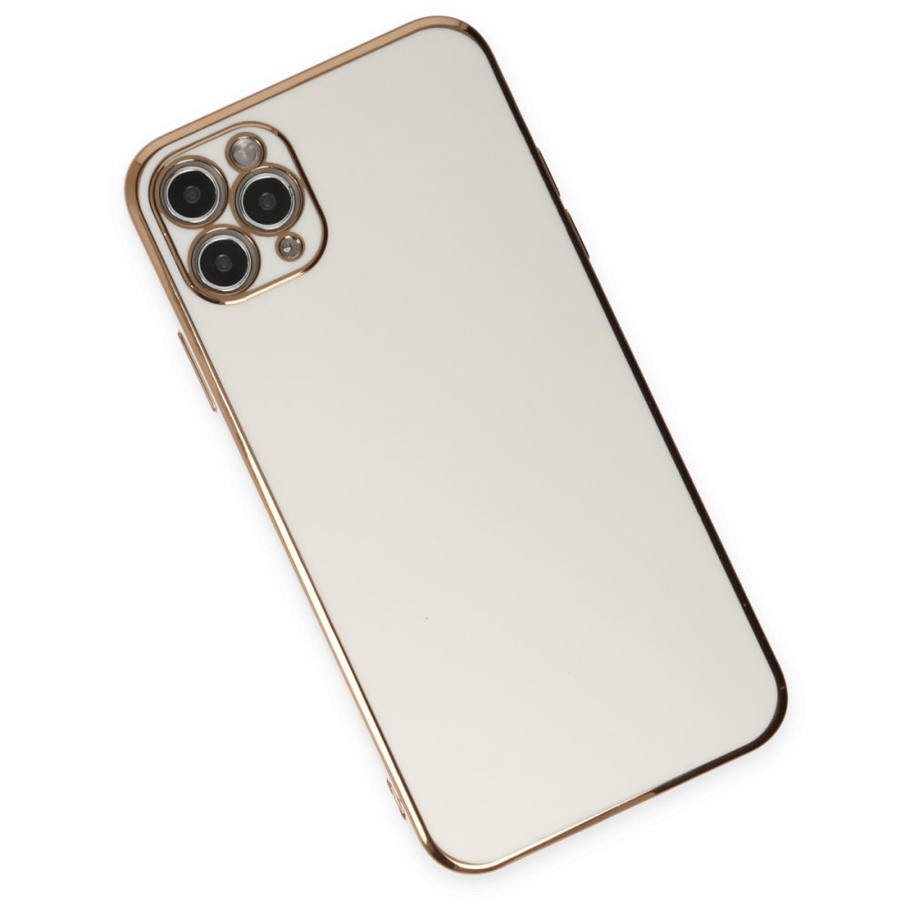  iPhone 11 Pro Max Kılıf Volet Silikon - Beyaz