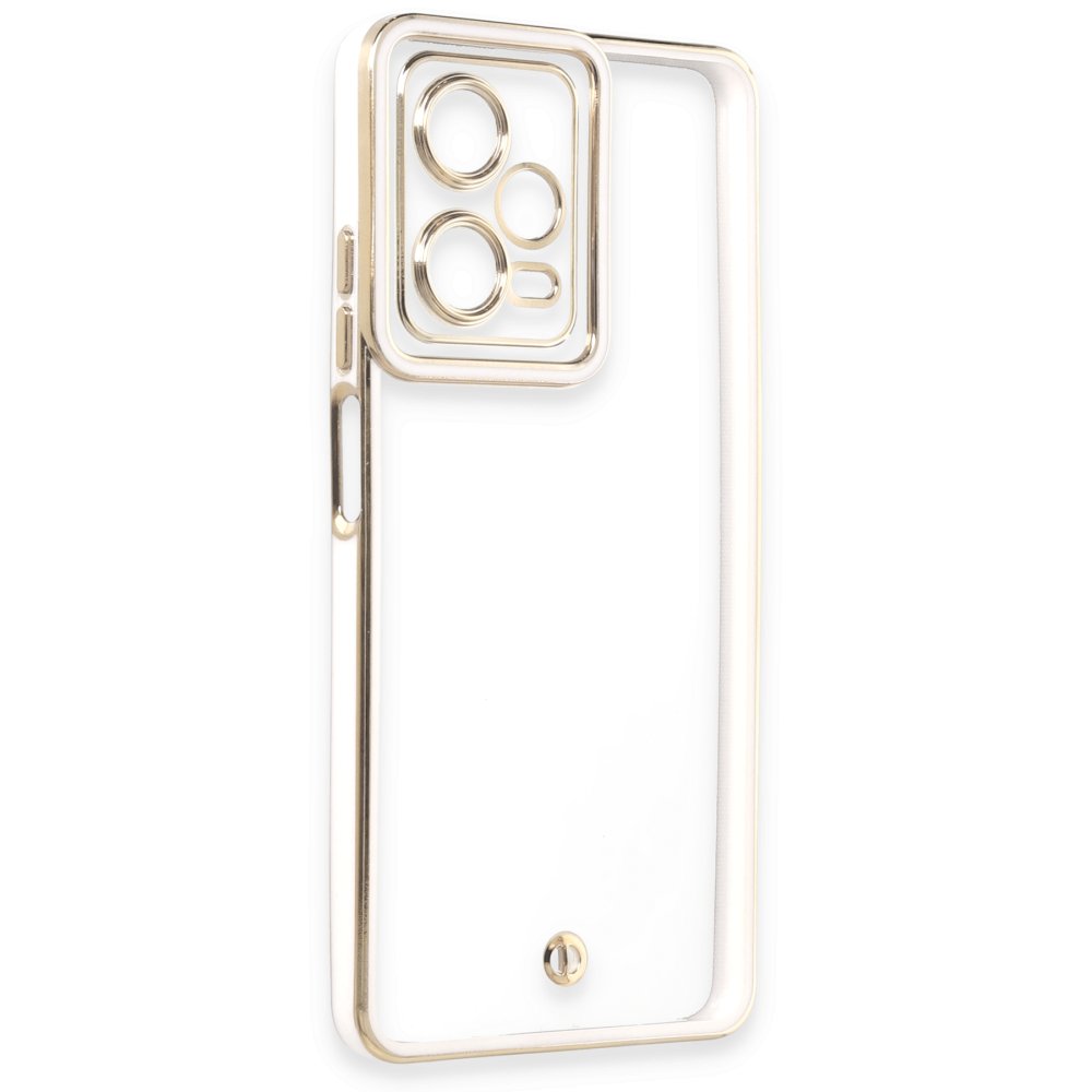 Redmi Note 12 5G Kılıf Liva Lens Silikon - Beyaz