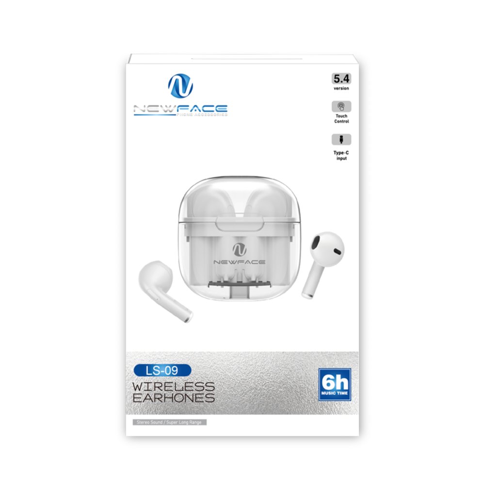  LS-09 Bluetooth 5.3 TWS Kablosuz Airpods Kulaklık - Gümüş