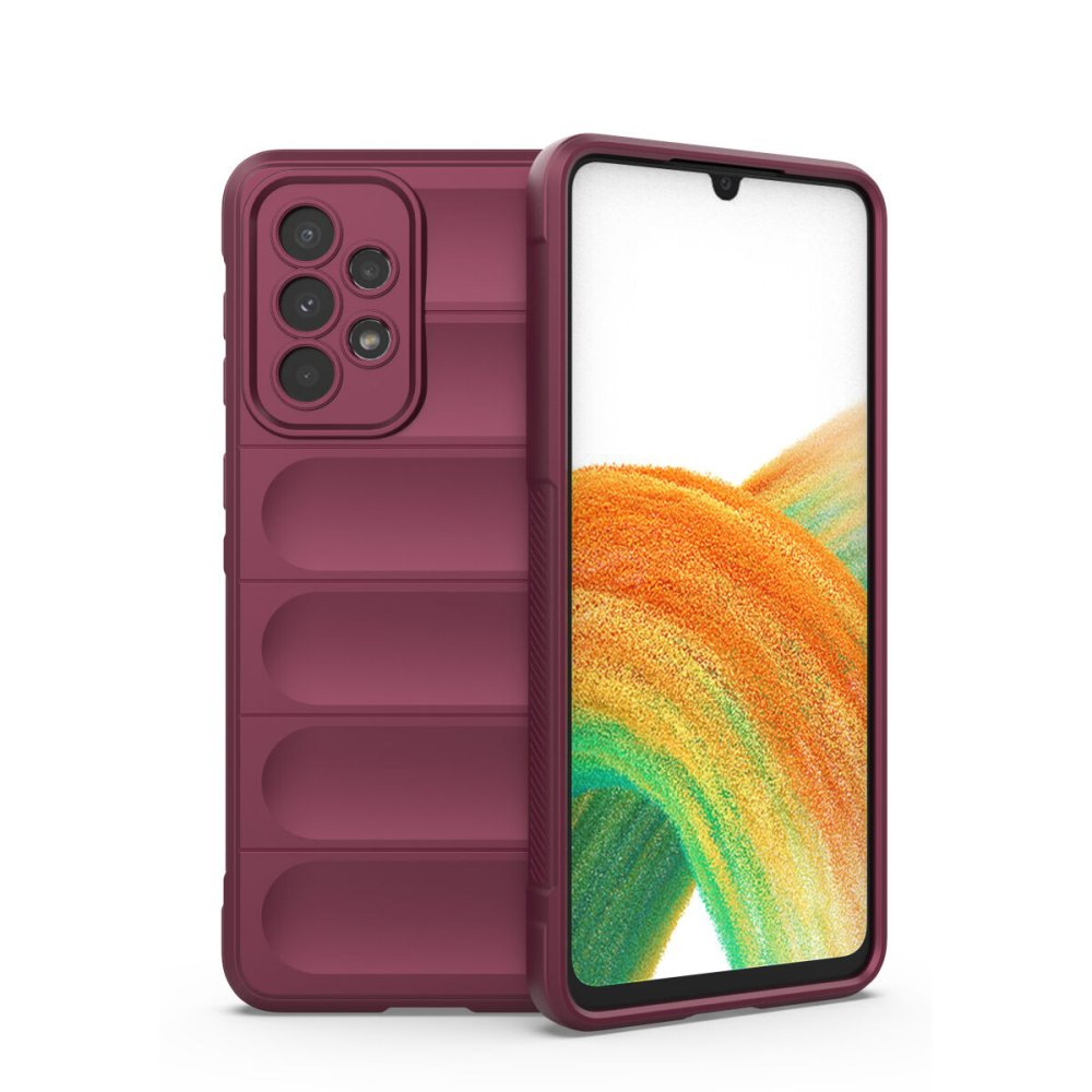  Samsung Galaxy A33 5G Kılıf Optimum Silikon - Bordo