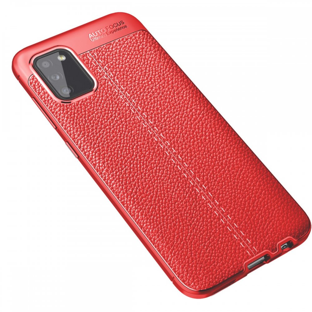  Samsung Galaxy A02S Kılıf Auto Focus Kapak - Kırmızı