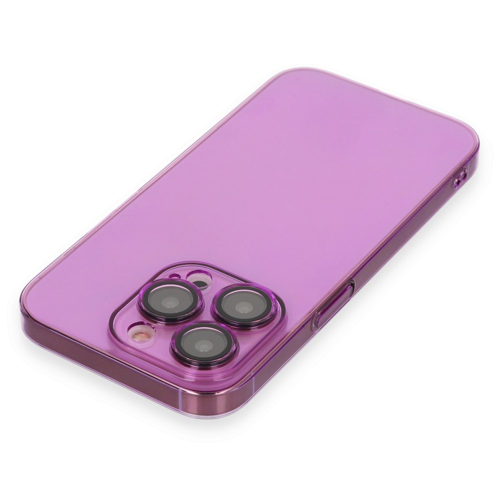 iPhone 14 Pro Kılıf Armada Lensli Kapak - Mor  iPhone 14 Pro Kılıf Armada Lensli Kapak - Mor