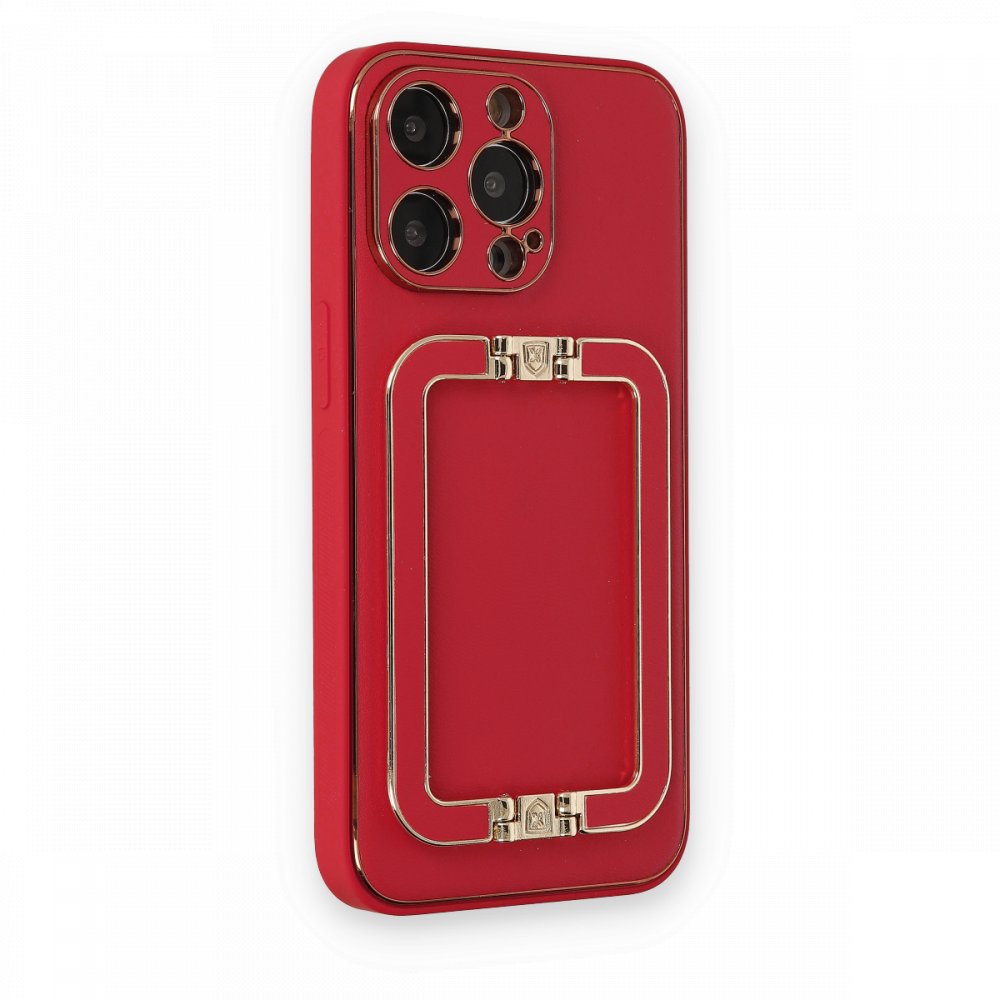 iPhone 13 Pro Max Kılıf Coco Elit Kapak - Kırmızı  iPhone 13 Pro Max Kılıf Coco Elit Kapak - Kırmızı