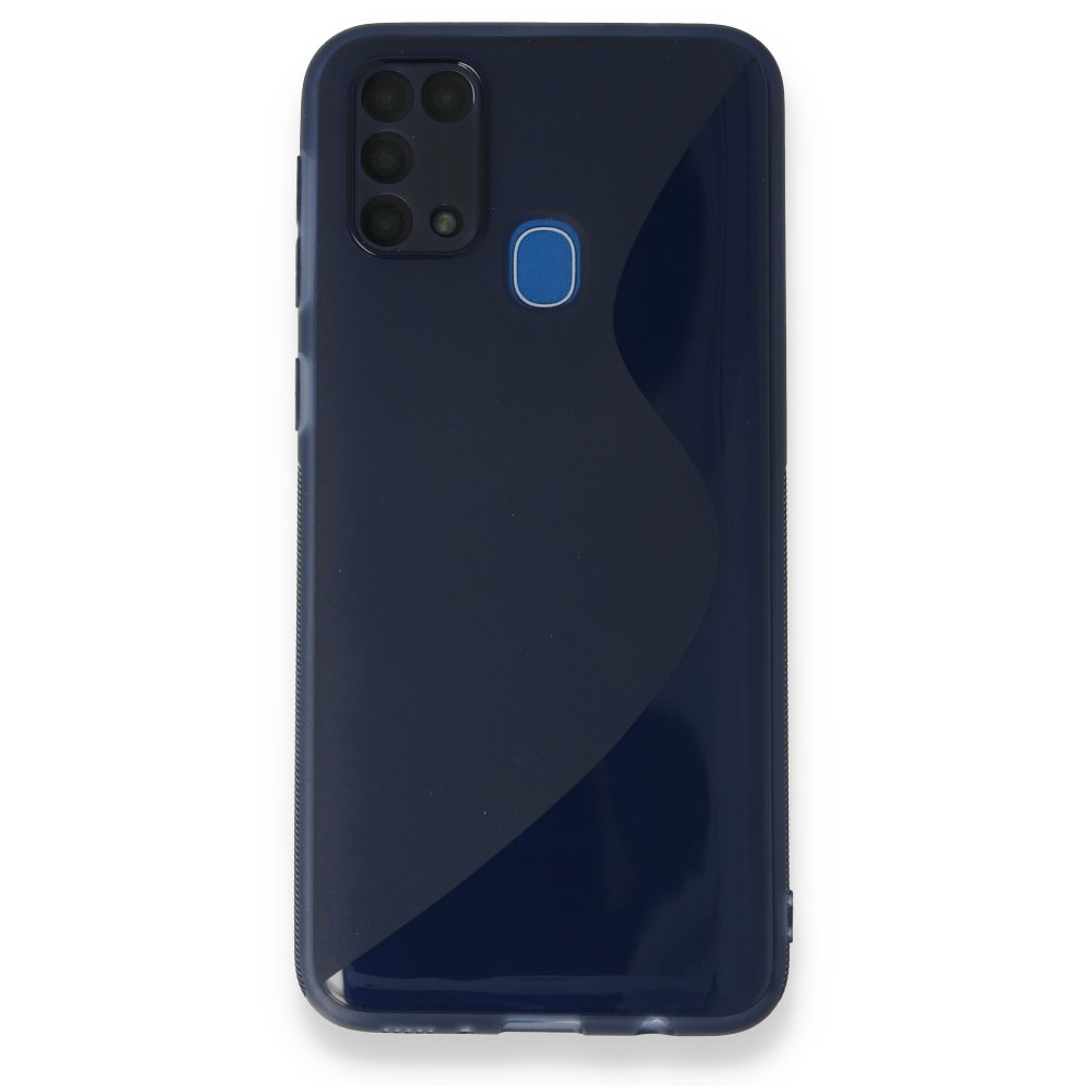  Samsung Galaxy M31 Kılıf S Silikon - Mavi