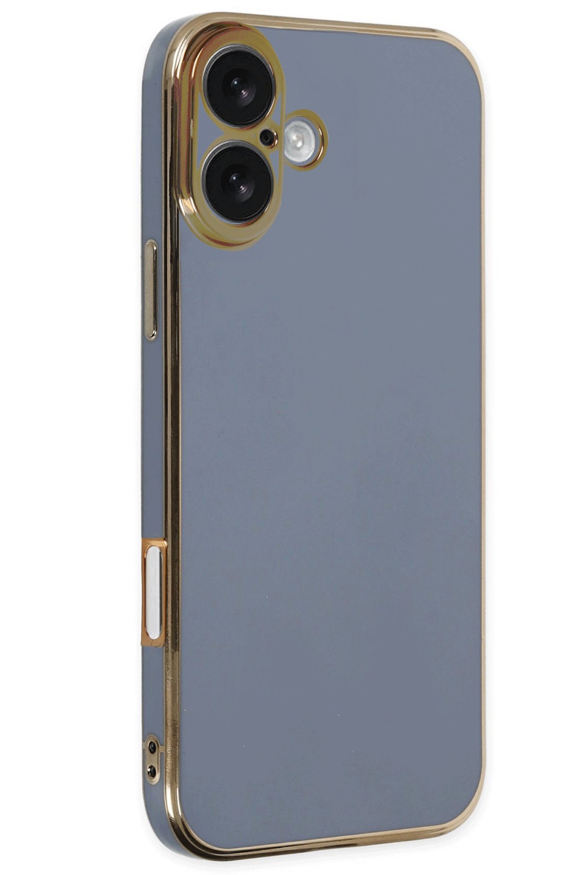  iPhone 16 Kılıf Volet Silikon - Mavi