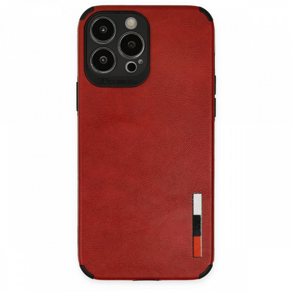  iPhone 13 Pro Kılıf Loop Deri Silikon - Kırmızı