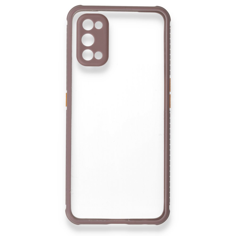Realme 7 Pro Kılıf Miami Şeffaf Silikon - Açık Mor  Realme 7 Pro Kılıf Miami Şeffaf Silikon - Açık Mor