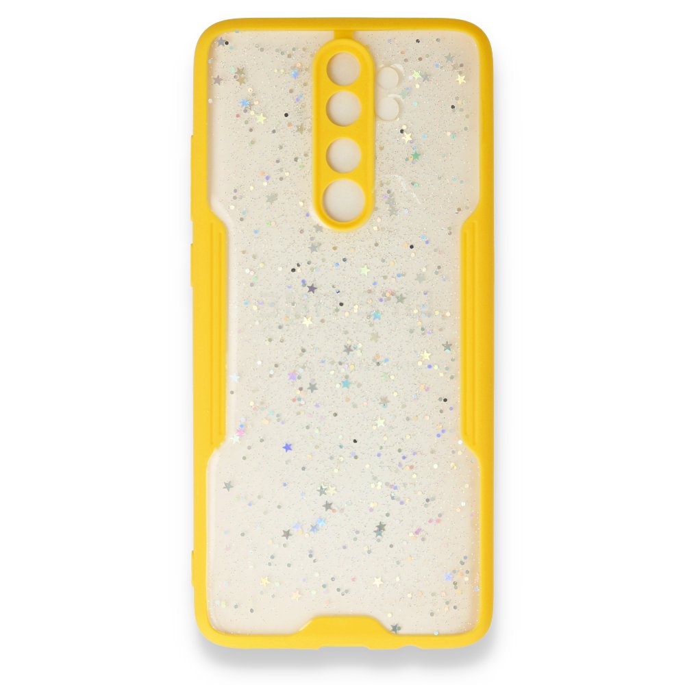 Redmi Note 8 Pro Kılıf Platin Simli Silikon - Sarı