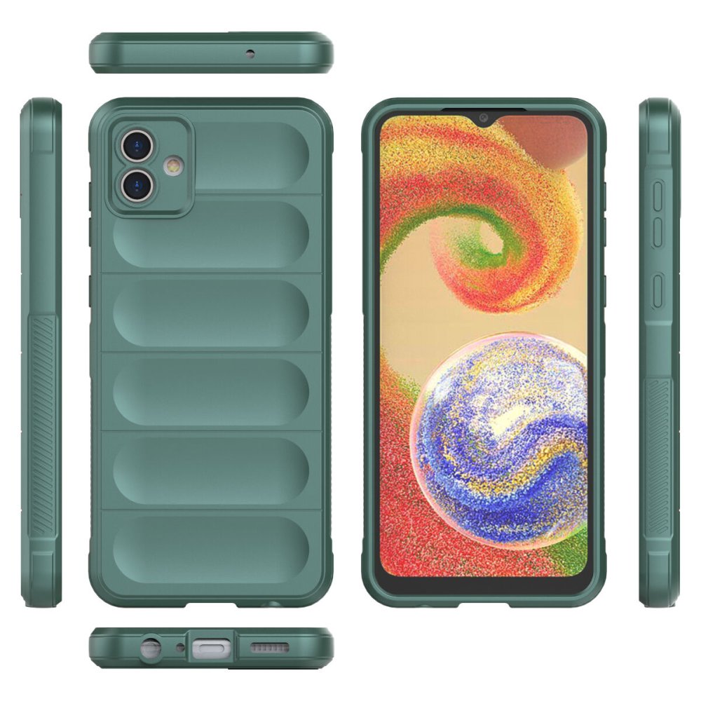 Samsung Galaxy A04 Kılıf Optimum Silikon - Koyu Yeşil