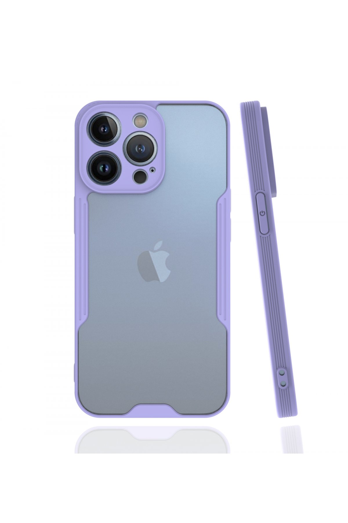 iPhone 13 Pro Max Kılıf Platin Silikon - Lila iPhone 13 Pro Max Kılıf Platin Silikon - Lila