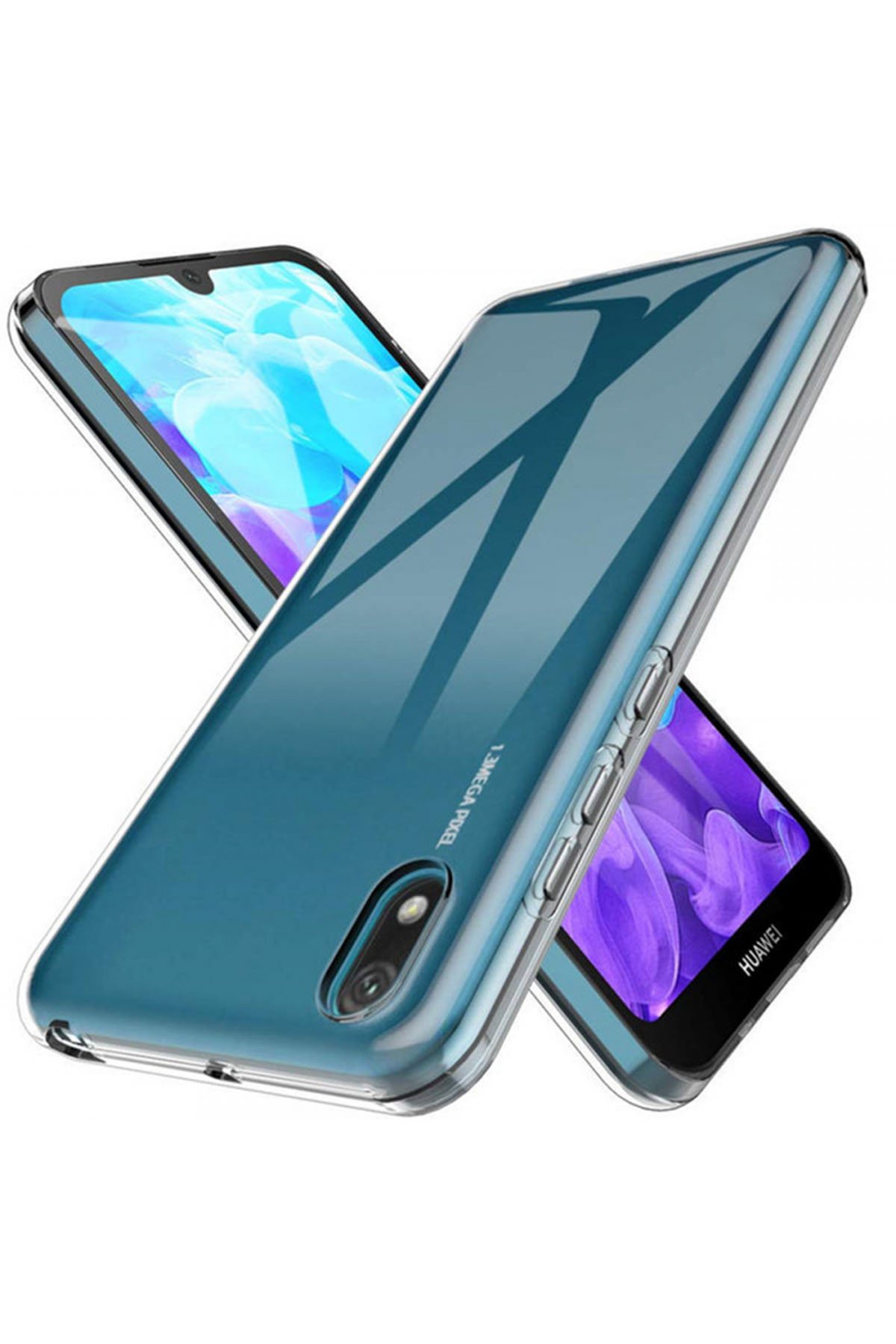 Huawei Y5 2019 Kılıf Lüx Şeffaf Silikon Huawei Y5 2019 Kılıf Lüx Şeffaf Silikon
