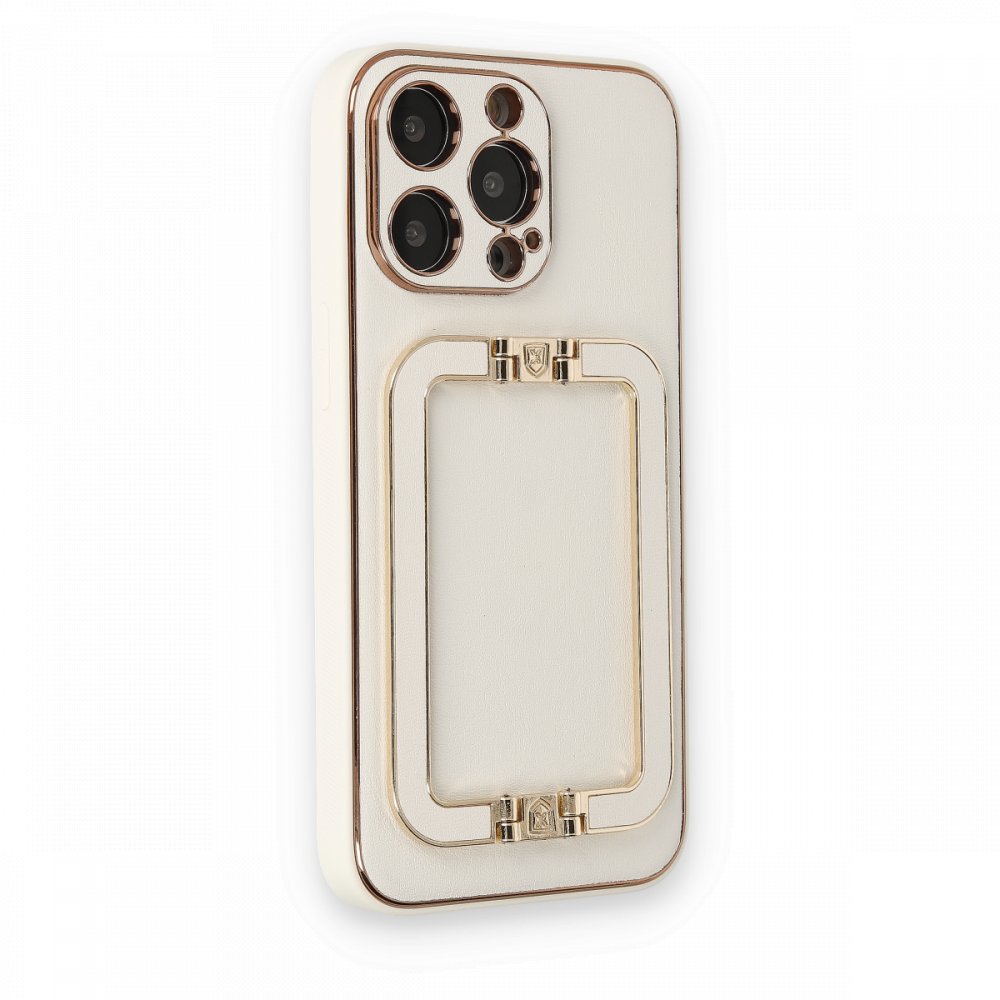 iPhone 13 Pro Max Kılıf Coco Elit Kapak - Beyaz iPhone 13 Pro Max Kılıf Coco Elit Kapak - Beyaz