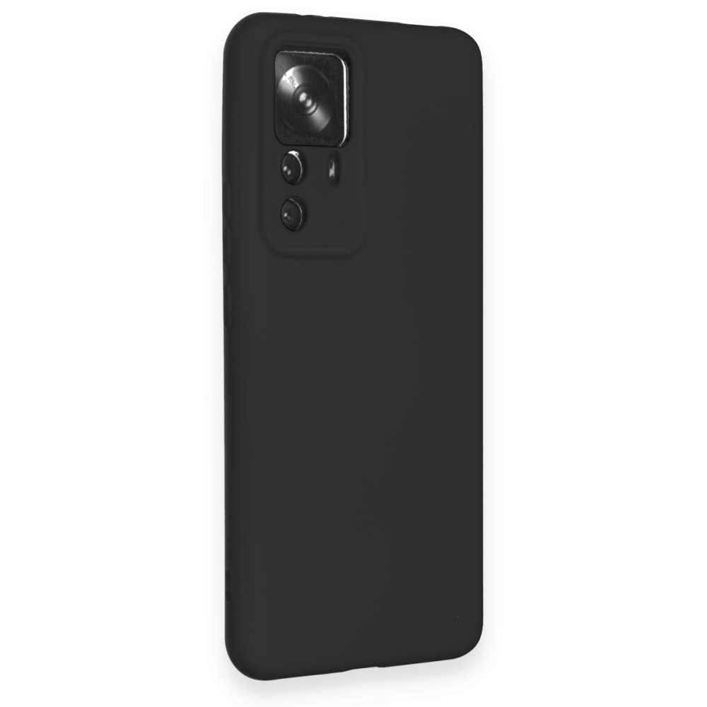 Xiaomi Mi 12T Pro Kılıf Nano içi Kadife Silikon - Siyah  Xiaomi Mi 12T Pro Kılıf Nano içi Kadife Silikon - Siyah