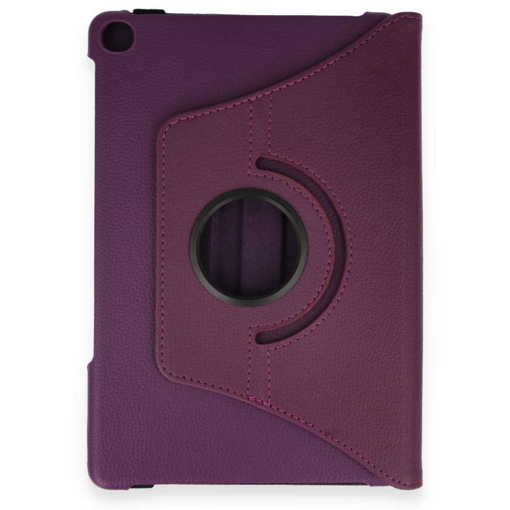 Huawei Honor Pad X8 10.1 Kılıf 360 Tablet Deri Kılıf - Mürdüm  Huawei Honor Pad X8 10.1 Kılıf 360 Tablet Deri Kılıf - Mürdüm