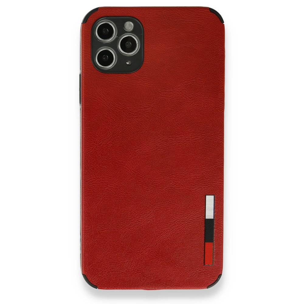 iPhone 11 Pro Kılıf Loop Deri Silikon - Kırmızı iPhone 11 Pro Kılıf Loop Deri Silikon - Kırmızı