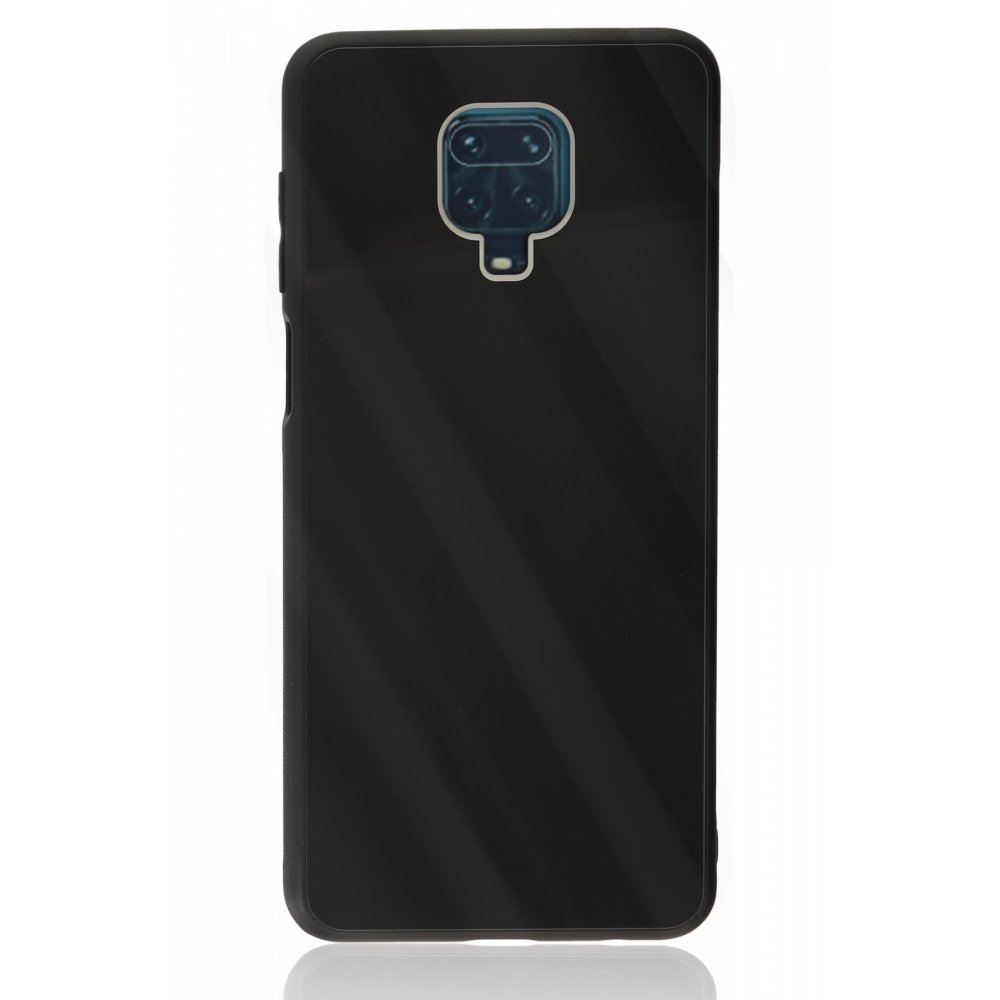 Redmi Note 9S Kılıf Glass Kapak - Siyah Redmi Note 9S Kılıf Glass Kapak - Siyah