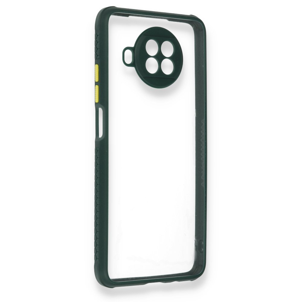 Redmi Note 9 Pro 5G Kılıf Miami Şeffaf Silikon - Koyu Yeşil Redmi Note 9 Pro 5G Kılıf Miami Şeffaf Silikon - Koyu Yeşil