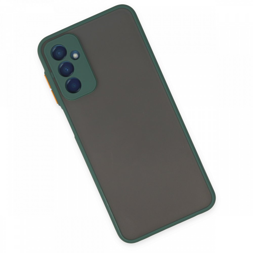  Samsung Galaxy M23 Kılıf Montreal Silikon Kapak - Yeşil