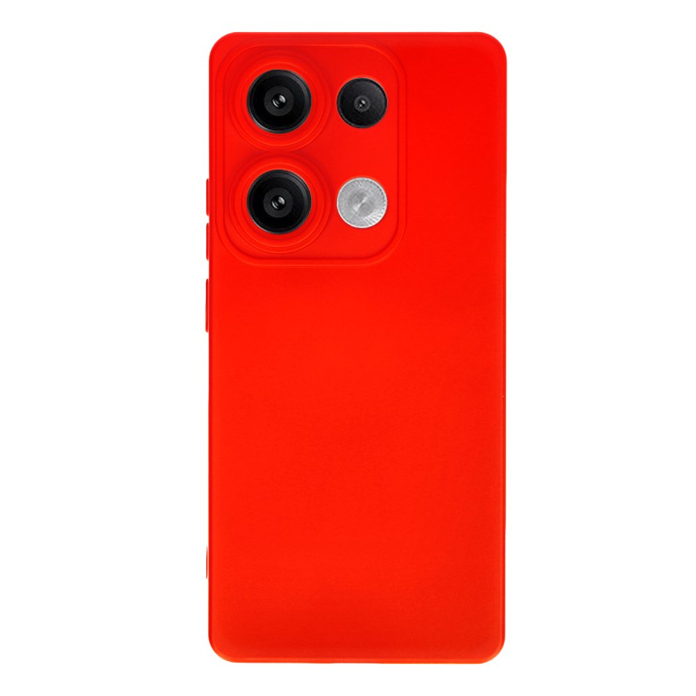 Redmi Note 13 4G Kılıf Nano içi Kadife Silikon - Kırmızı