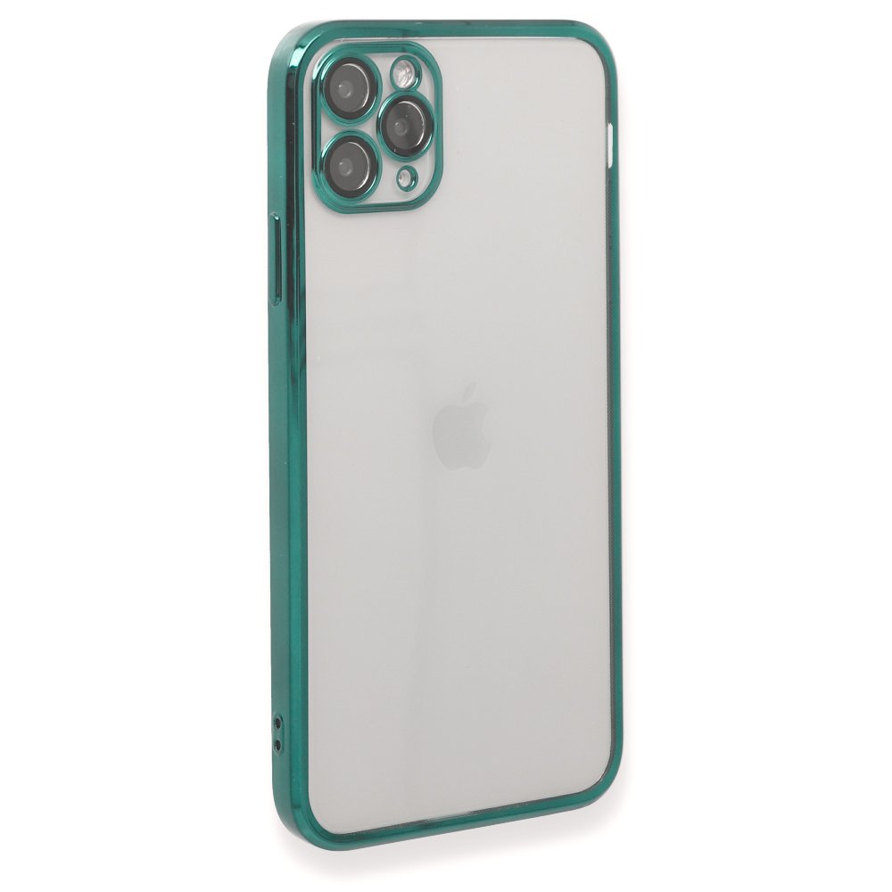  iPhone 11 Pro Kılıf Razer Lensli Silikon - Yeşil