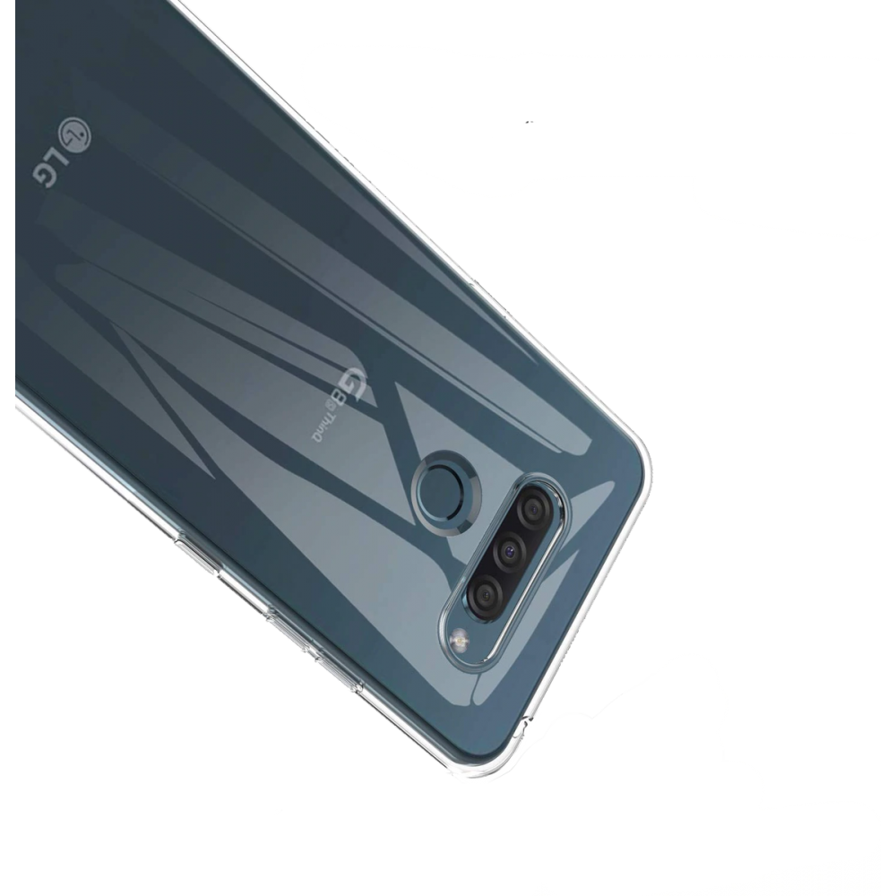  LG K61 Kılıf Lüx Şeffaf Silikon - Şeffaf