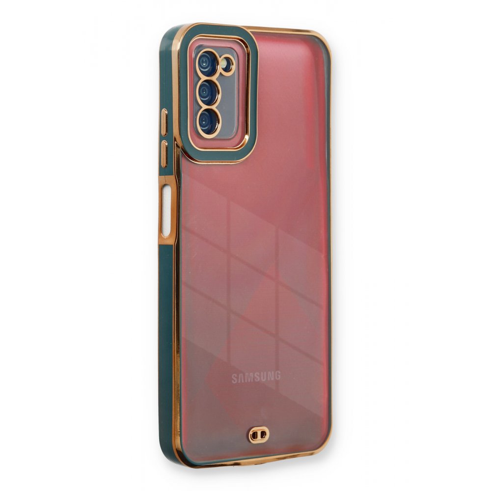  Samsung Galaxy A02S Kılıf Liva Lens Silikon - Yeşil