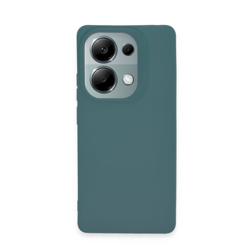  Xiaomi Poco M6 Pro 4G Kılıf Petro Silikon - Koyu Yeşil