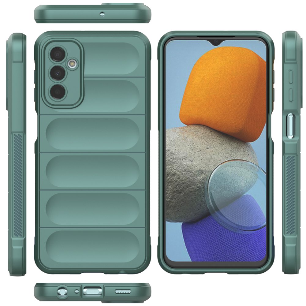  Samsung Galaxy M23 Kılıf Optimum Silikon - Koyu Yeşil