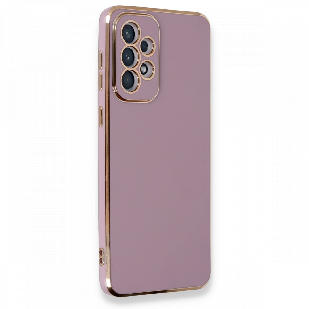  Samsung Galaxy A33 5G Kılıf Volet Silikon - Mor