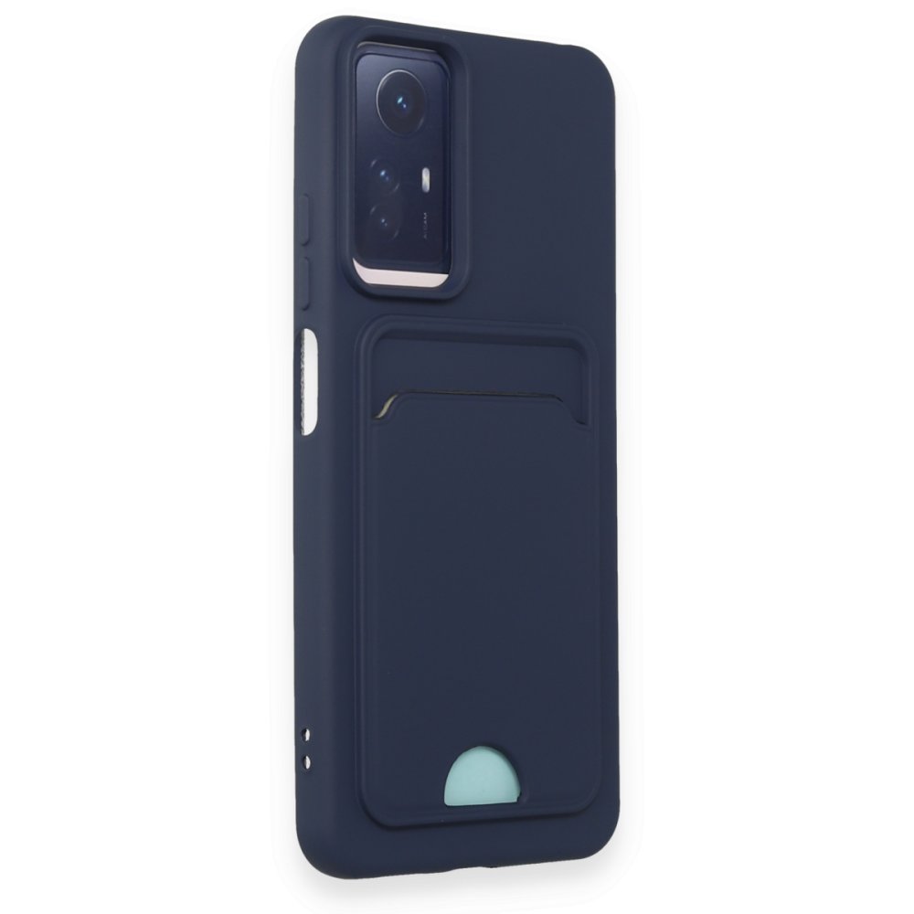 Redmi Note 12S Kılıf Kelvin Kartvizitli Silikon - Lacivert