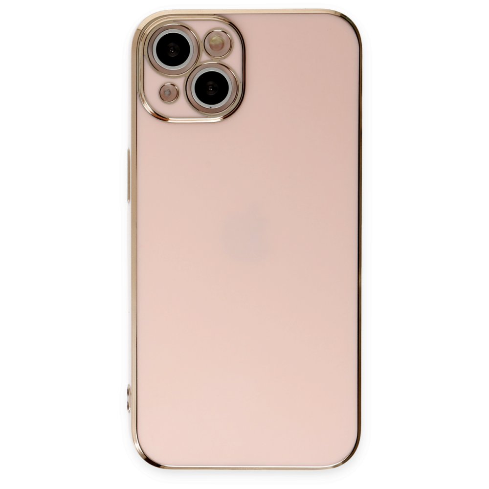  iPhone 14 Kılıf Volet Silikon - Pembe