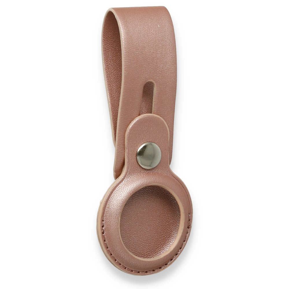  Airtag Askılı Deri Kılıf - Rose Gold