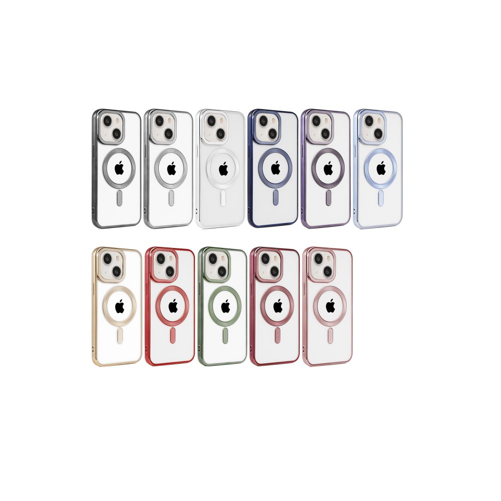 iPhone 15 Kılıf Kronos Magsafe Kapak - Rose Gold  iPhone 15 Kılıf Kronos Magsafe Kapak - Rose Gold