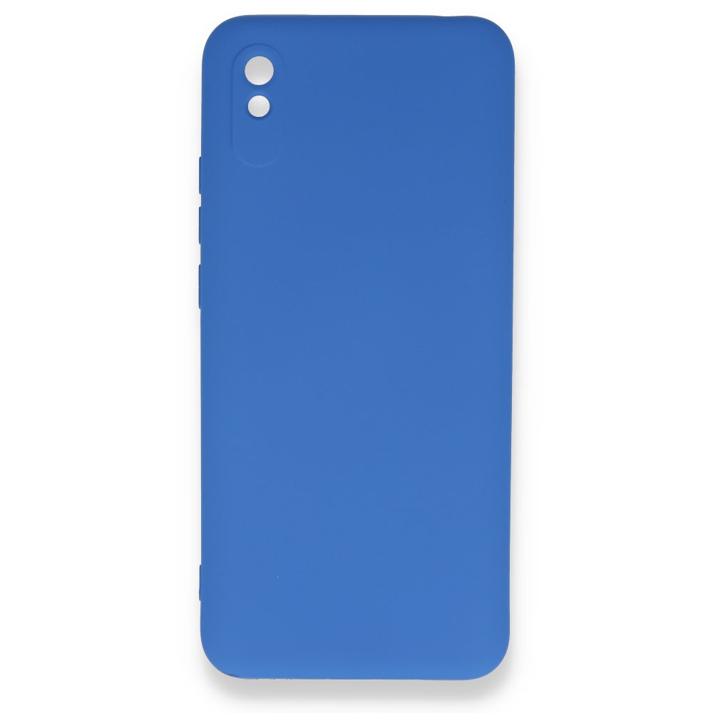 Redmi 9A Kılıf Nano içi Kadife Silikon - Mavi Redmi 9A Kılıf Nano içi Kadife Silikon - Mavi