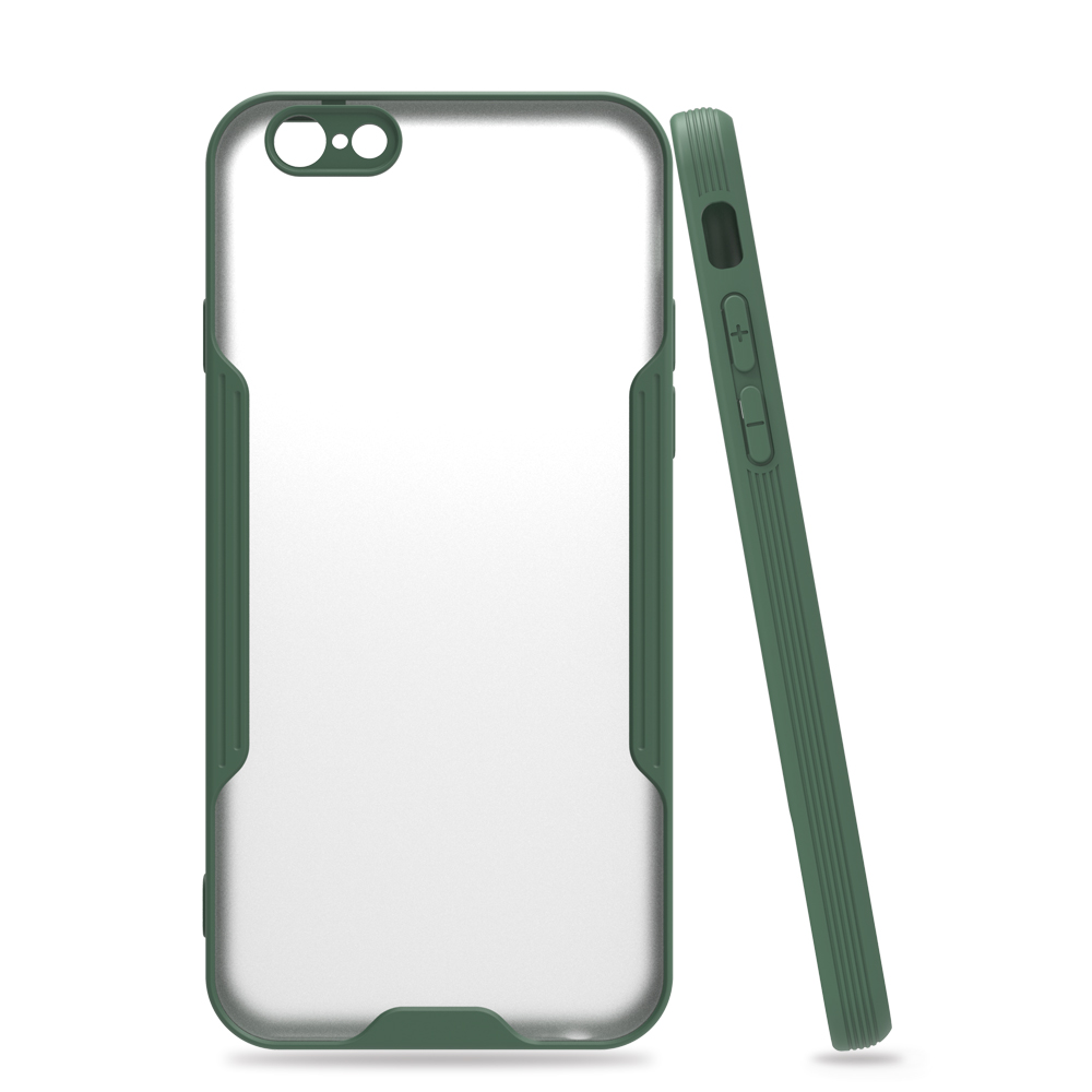  iPhone 6 Kılıf Platin Silikon - Yeşil