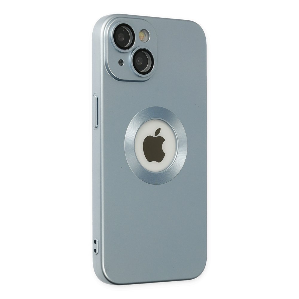  iPhone 14 Plus Kılıf Vamos Lens Silikon - Sierra Blue