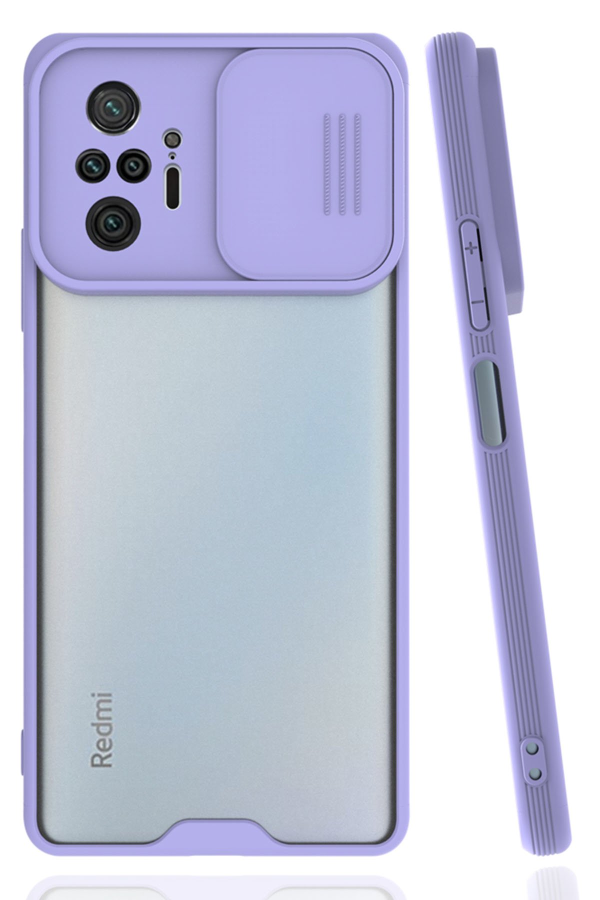 Redmi Note 10 Pro Kılıf Platin Kamera Koruma Silikon - Lila