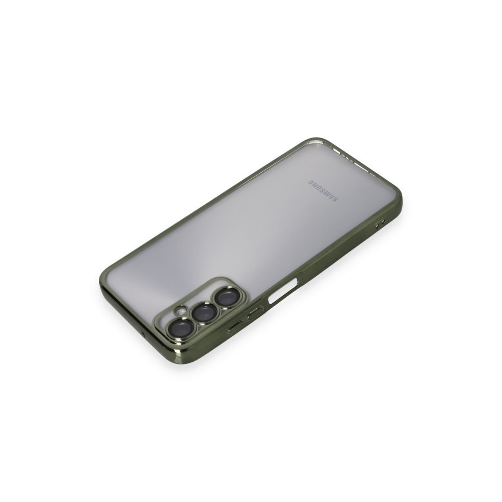  Samsung Galaxy A05S Kılıf Razer Lensli Silikon - Yeşil
