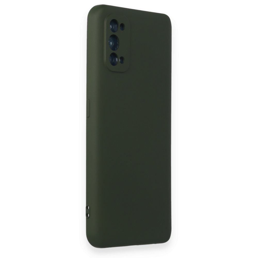 Realme 7 Pro Kılıf Nano içi Kadife Silikon - Koyu Yeşil  Realme 7 Pro Kılıf Nano içi Kadife Silikon - Koyu Yeşil