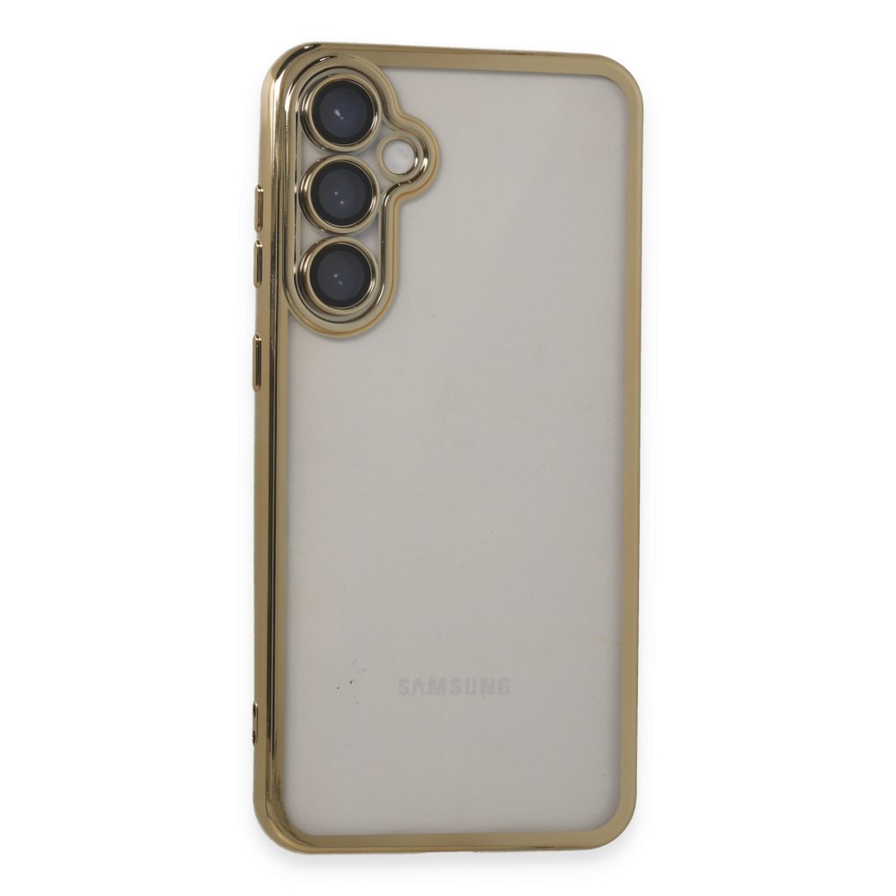  Samsung Galaxy S23 FE Kılıf Razer Lensli Silikon - Gold