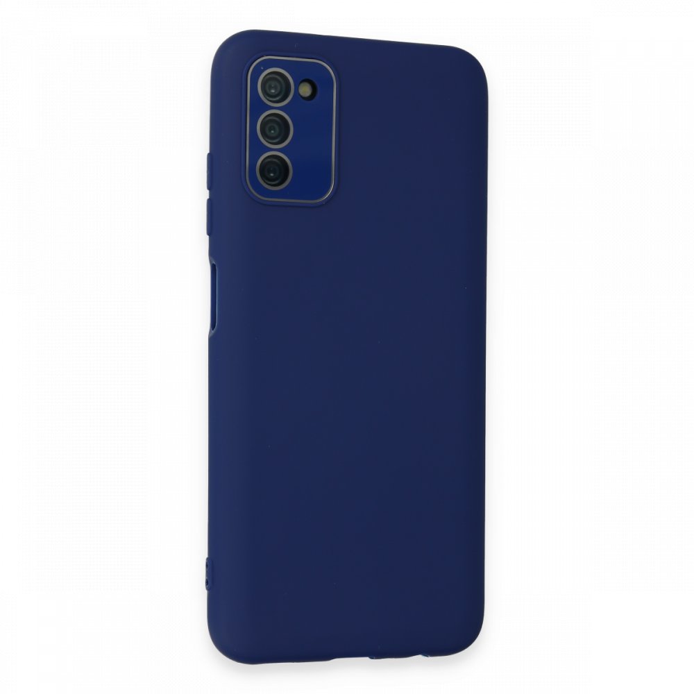  Samsung Galaxy A03S Kılıf Lansman Glass Kapak - Sky Blue